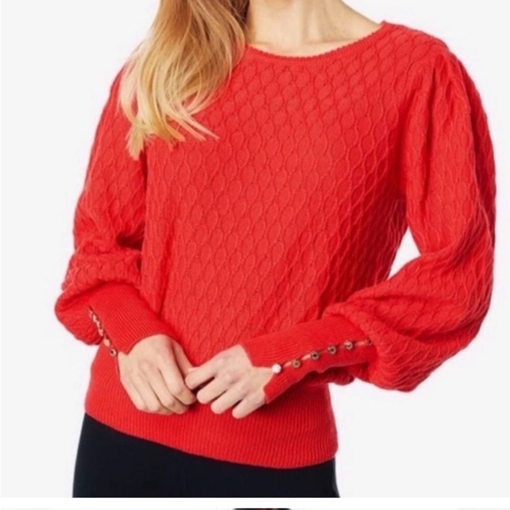 Lilly Pulitzer Ruby Red Jacquetta sweater